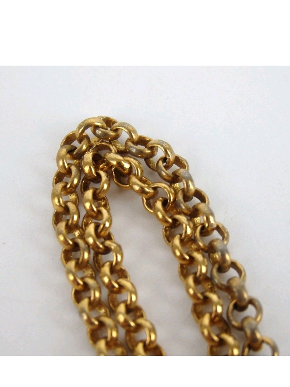 Celine Paris Gold-Tone Rope Circle Pendant Necklace - Picture 7 of 9